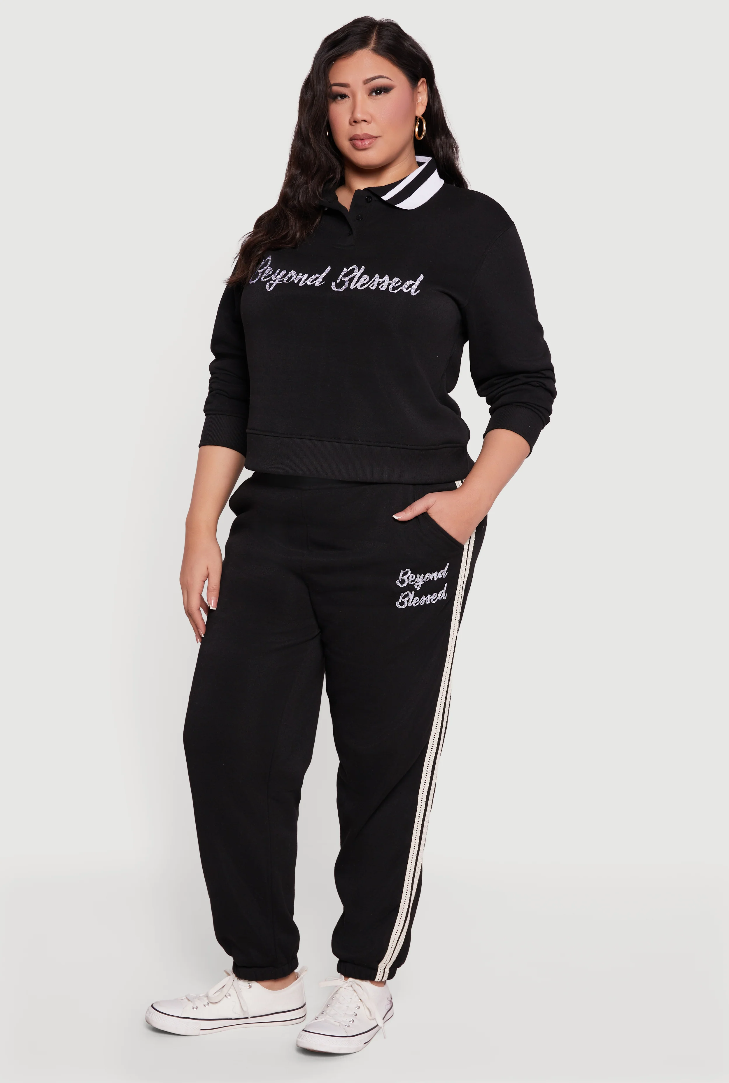 Plus Size Graphic Sweatpants