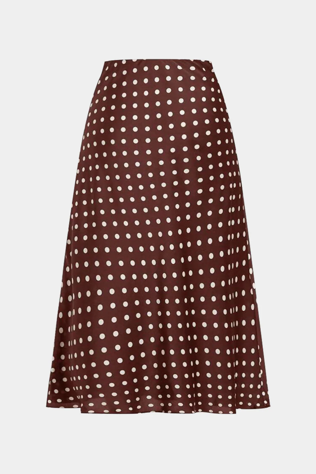 Plus Size Polka Dots Print Skirt
